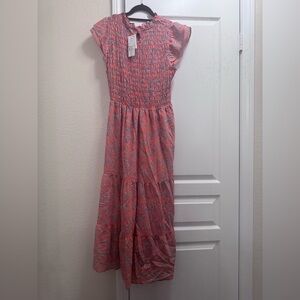 Size large Sam Edelman Matilda Smocked Tiered Midi Dress